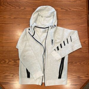 light gray adult medium american eagle zippered sweatshirt